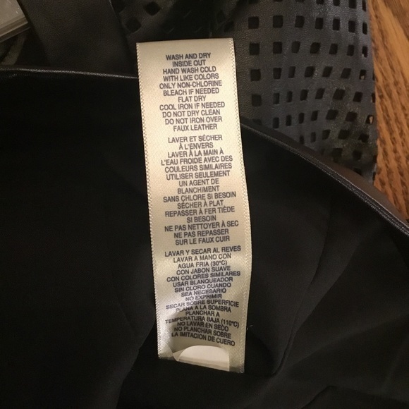 LIKE NEW💚🖤 RAFAELLA Black Mock Vegan Leather Jacket Size 4 - Picture 13 of 14